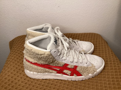 Asics x Atmos Gel-Ptg Mt Boa Men s Sz 11 Beige Cream Popcorn Hi Top Sneakers
