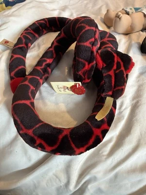 Rare Vintage Keel Toys Snake Black Tongue Plush Blue Reptile Plush - Image 1 of 2