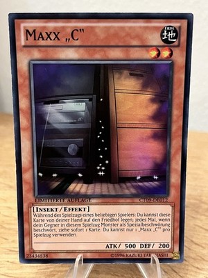 Yu-Gi-Oh! Maxx ''C'' Super Rare CT09-DE012 Limitierte Auflage (LP/Good++)