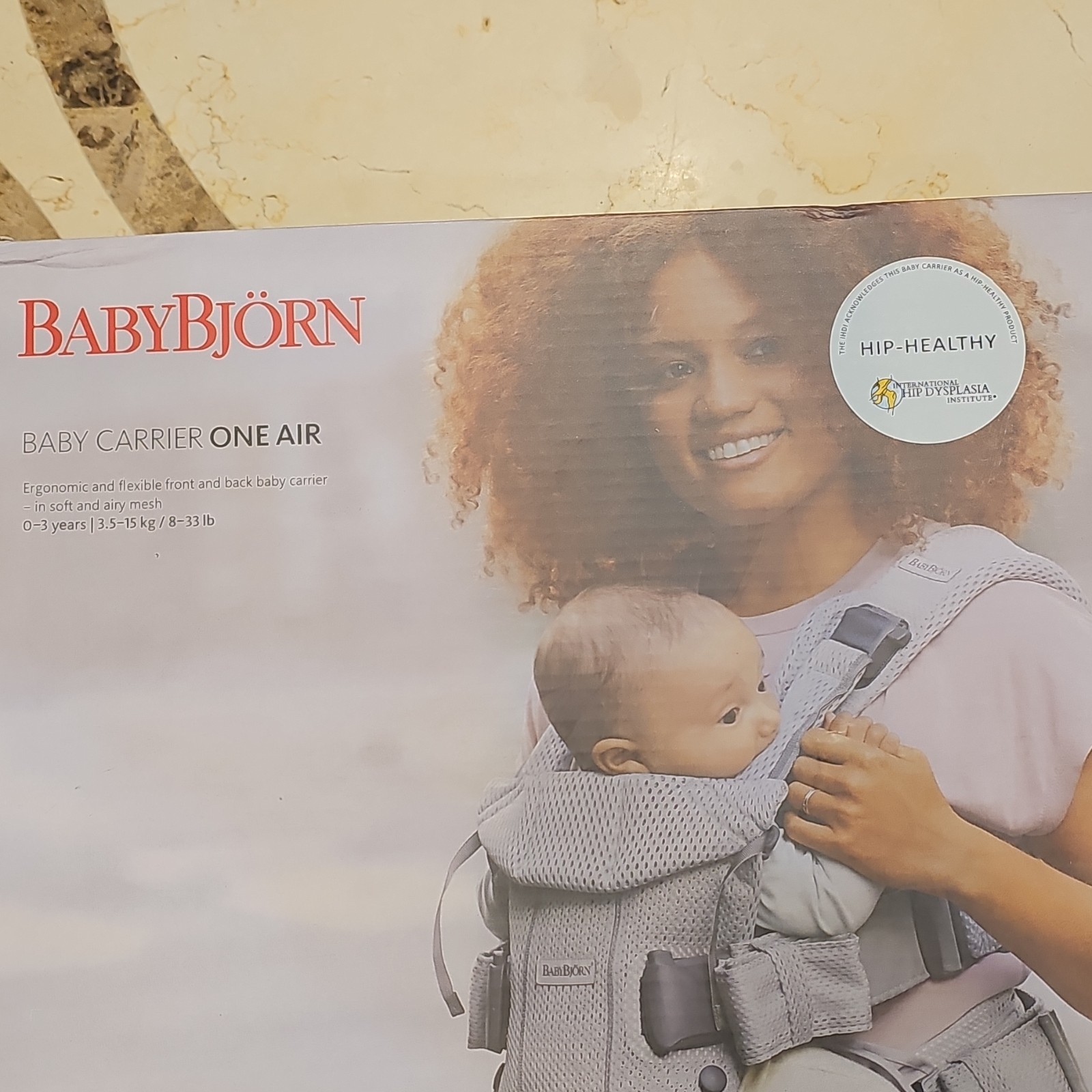 BabyBjörn Baby Carrier One Air black Mesh, Adjustable, Multi-Carrying Positions-image