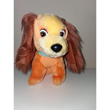 Vintage Walt Disney Lady and the Tramp Lady Plush Stuffed Dog Korea Hang Tag 7"