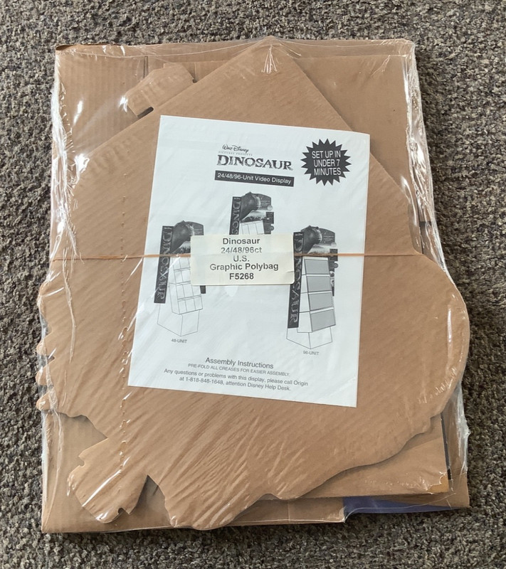 Dinosaur Promo Store Cardboard Display Prepack 24/48/96 Movie Standee
