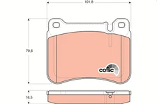 GDB1693 TRW Brake Pad Set, Disc Brake for Mercedes-Benz