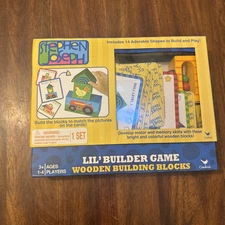 Lil’ Builder Game- Wooden Building Blocks