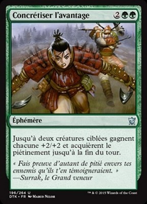 MTG Magic DTK - (x4) Press the Advantage/Concrétiser l'avantage, French/VF