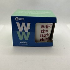 New WW Healthy Kitchen Ceramic Enjoy The Little Things Mini Mug 8oz