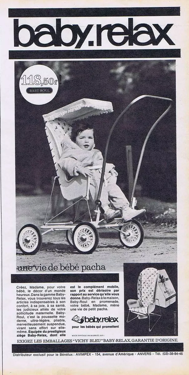 Poussette baby best sale relax prix neuf