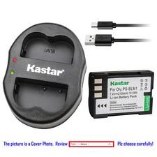 Kastar Battery Dual Charger for Olympus BLM-1 BLM-01 Olympus EVOLT E-510 E510