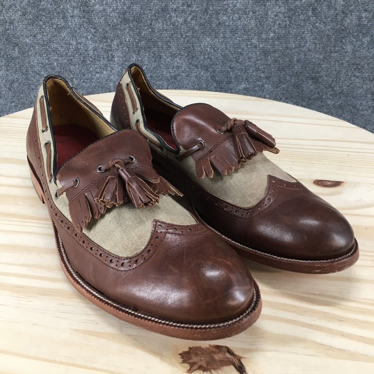 Johnston & Murphy Shoes Mens 11 M Loafers Brown Tasseled  display picture 3
