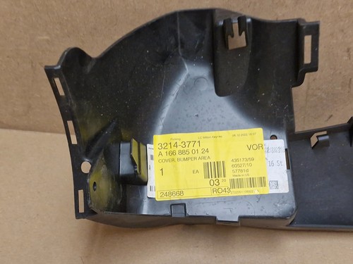 Soporte parachoques delantero derecho mercedes clase m w166 negro a1668850124 genuino nuevo - Imagen 2 de 9