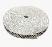 Rolladen Gurt 14 mm Gurtband für Gurtwickler, 1,2 mm dick, schwarz / weiß