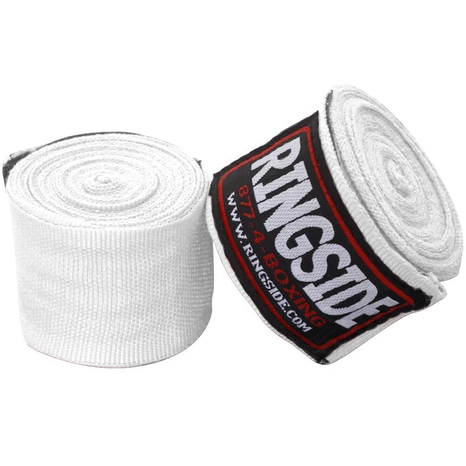 Ringside Mexican Style Boxing MMA Handwraps Hand Wrap Wraps 180" 10 Pack - White - Image 2 of 2