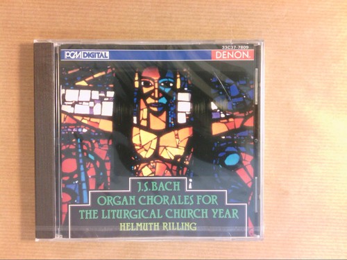 CD RARE / BACH / ORGAN CHORALES / HELMUTH RILLING A L'ORGUE / NEUF SOUS ...