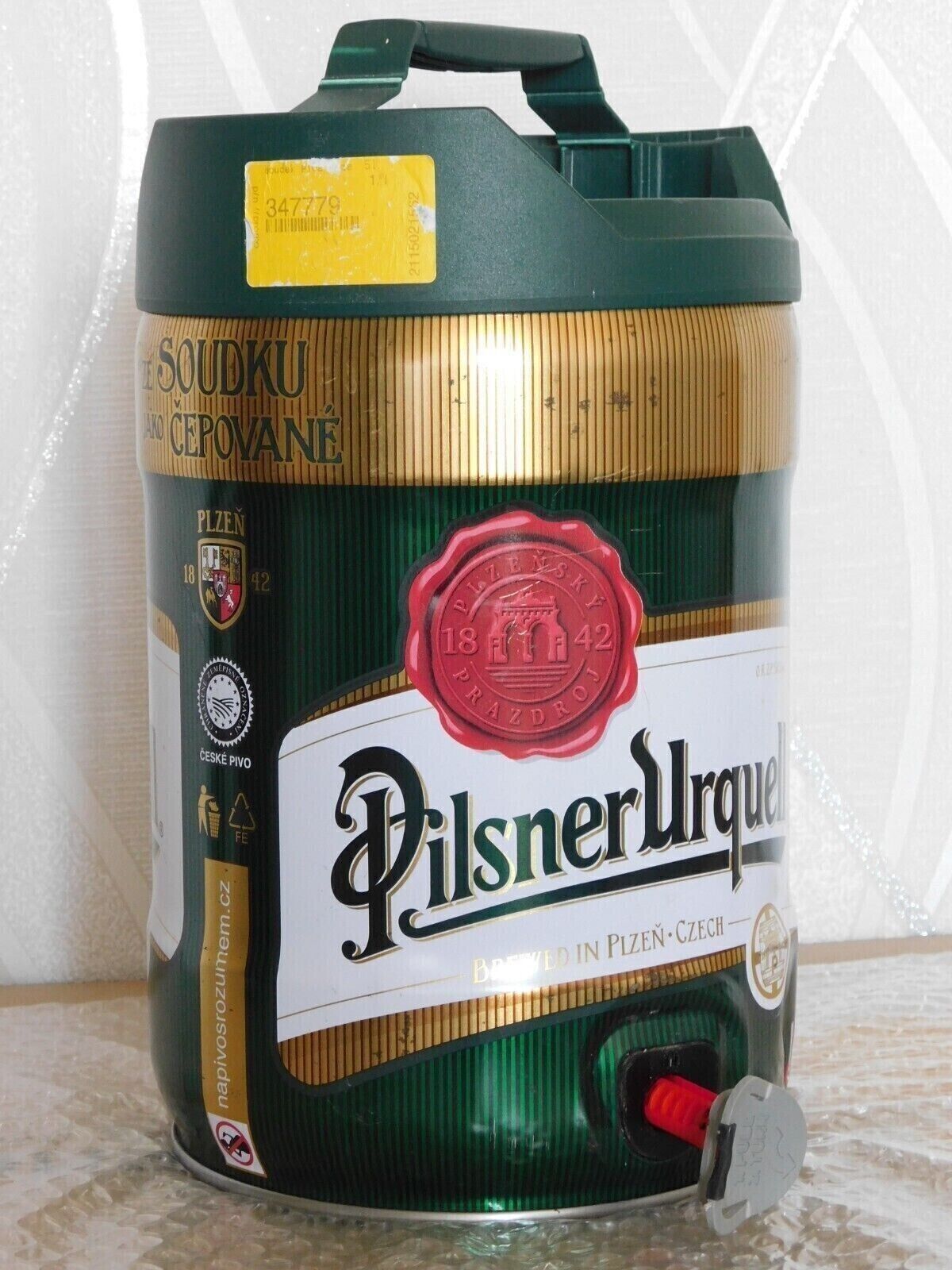 Empty Barrel Beer PILSNER URQUELL Keg Galon 5L. Czechia 2015 TOP
