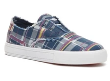 Rocket Dog Blue & Pink Afina Patchwork Canvas Sneaker Women 10M