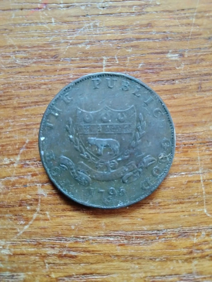 Great Britain 1795 Half-Penny Chesham, Copper - Image 2 of 2