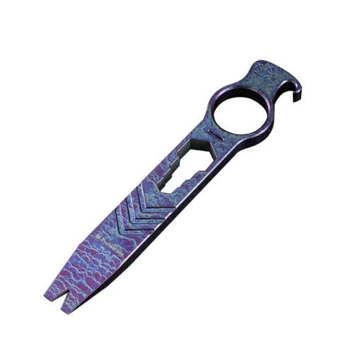 Bird Shape Titanium Pry Bar Prying Wrench Multi Tool KeychainTool EDC - Picture 1 of 15