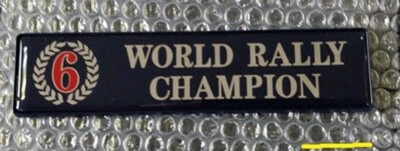 Lancia delta hf integral turbo badge coat of arms trunk martini 6 wrc