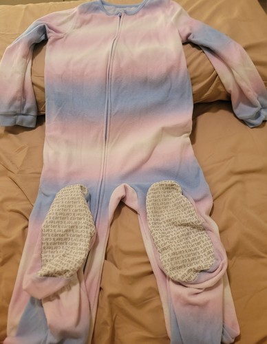 Carters Pyjama mit Fleecefüßen Reißverschluss Mädchen Größe 8