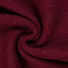 Walkloden Wollwalk Wollstoff | Meterware | 100% Schurwolle | 0,5m | bordeaux