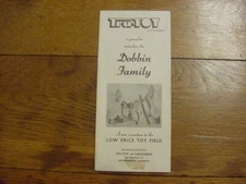 Vintage Tru-Toy of California Dobbin Family brochure with prices