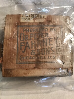 Dr. Peter Fahrney Forni's Alpenkrauter Advertising Shipping Box + Postage RARE!
