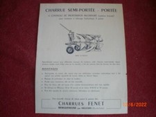 ANCIEN PROSPECTUS PUBLICITAIRE  CHARRUE  FENET