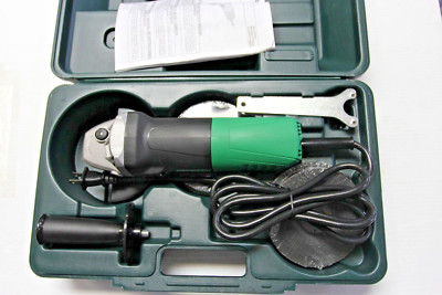 Metabo HPT G12SR4M 120V 4.5 inch Angle Grinder with Grinding Wheels and Case