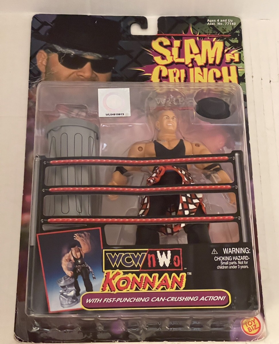 Vintage 1999 WCW/NWO SLAM n CRUNCH Wrestlers KONNAN Action Figure
