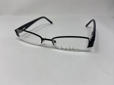 NICOLE MILLER EYEGLASS FRAME BETHUNE C01 50/18/135 BLACK Purple HALF RIM O208