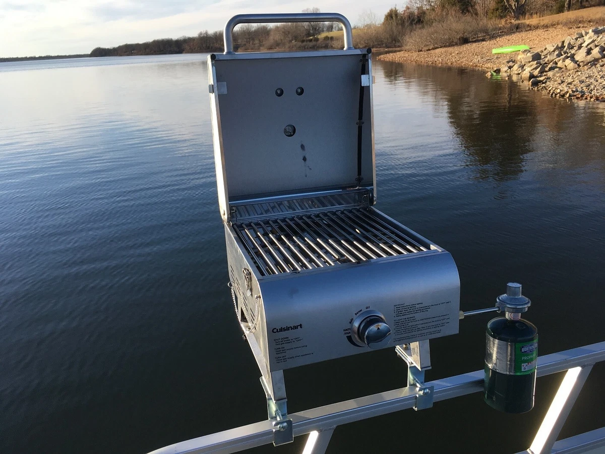 Cuisinart Grill Modified for Pontoon Boat with Arnall s Grill
