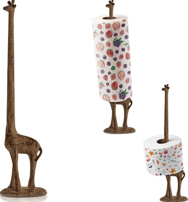 Toilet Paper Holder Stand Giraffe Towel For Kitchen Or Decorative Bathroom