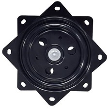 Drehkranz schwarz Drehplatte 360° kugelgelagert Drehteller Stahl 150 x 150 mm