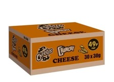 Full Box of 30 Cheetos Crunchy Cheese Crisps Snacks 30g Bags Free Delivery