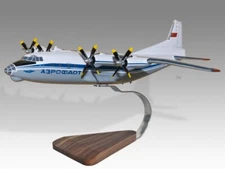 Antonov AN-12 Aeroflot Desk Wood Airplane New Model Large Scale 1/100