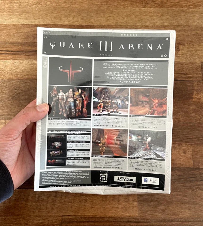 Macintosh Big Box - QUAKE 3 III ARENA SEALED - Mac Japanese Release (1999) - Image 2 of 4