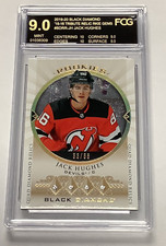 2019-20 Black Diamond Tribute Diamond Relic Rookie Gems Jack Hughes FCG 9.0