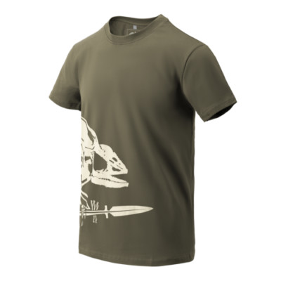Helikon Tex T-Shirt Full Body Skeleton Chameleon tshirt Oliv Green