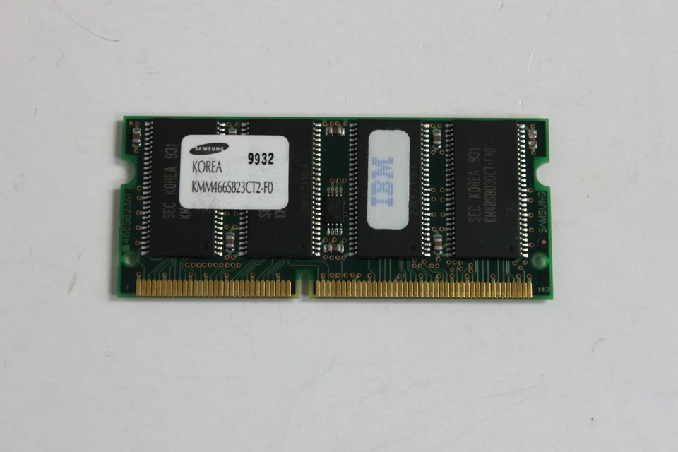 IBM 20L0242 20L0241 01K2735 64MB 144 PIN 66MHZ 3.3V SODIMM MEMORY MODULE - Image 2 of 3