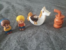 Kenner Tree Tots Family Figures Lot of 4 Vintage Some Paint Fading