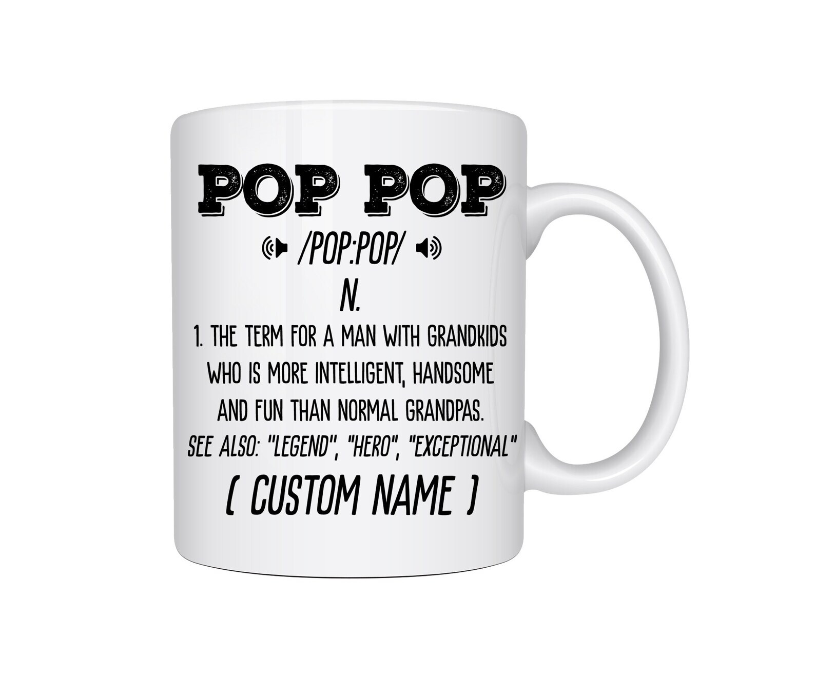Pop Pop Defintion Mug Pop Pop Gift Pop Pop Defintion Coffee Mug Grandpa Mug