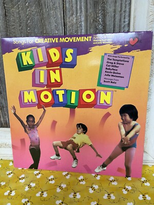 KIDS IN MOTION 1987 YOUNGHEART RECORDS LP~CHILDREN'S PLAYHOUSE~SCOTT BAIO EUC