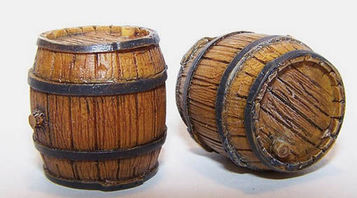 Plus Model EL019 - 1:35 Plastic Model Building Wooden Barrel