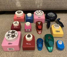 LOT OF 13 PAPER PUNCHES CRAFTING SCRAPBOOKING MCGILL, FISKARS MORE STAMP CUTTER