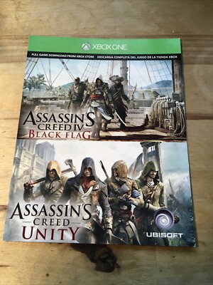 *Download Code* XBOX ONE ASSASSIN'S CREED IV BLACK FLAG & ASSASSIN'S CREED UNITY