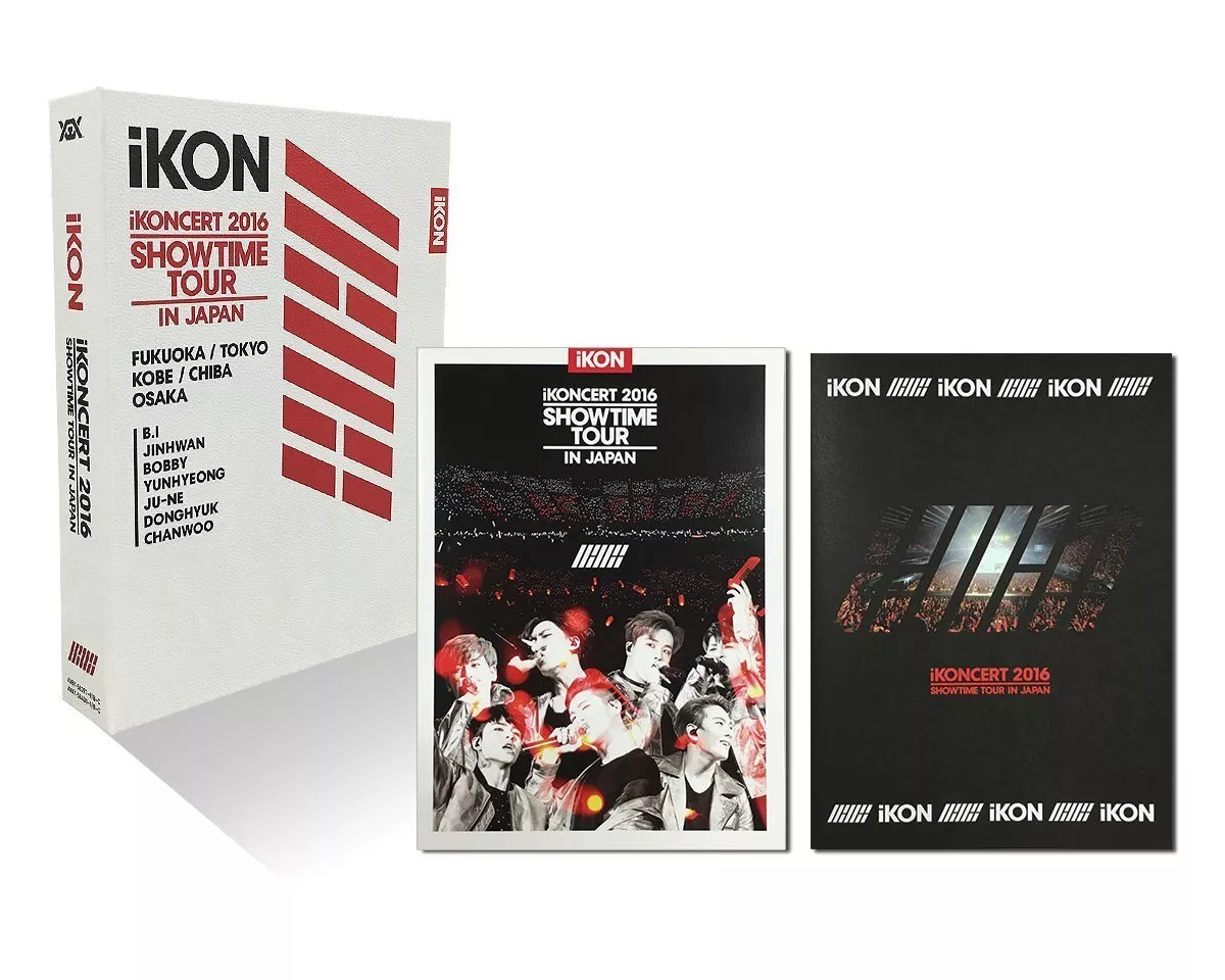 iKON iKONCERT 2016 SHOWTIME TOUR IN JAPAN 3 DVD 2 CD Photo Book