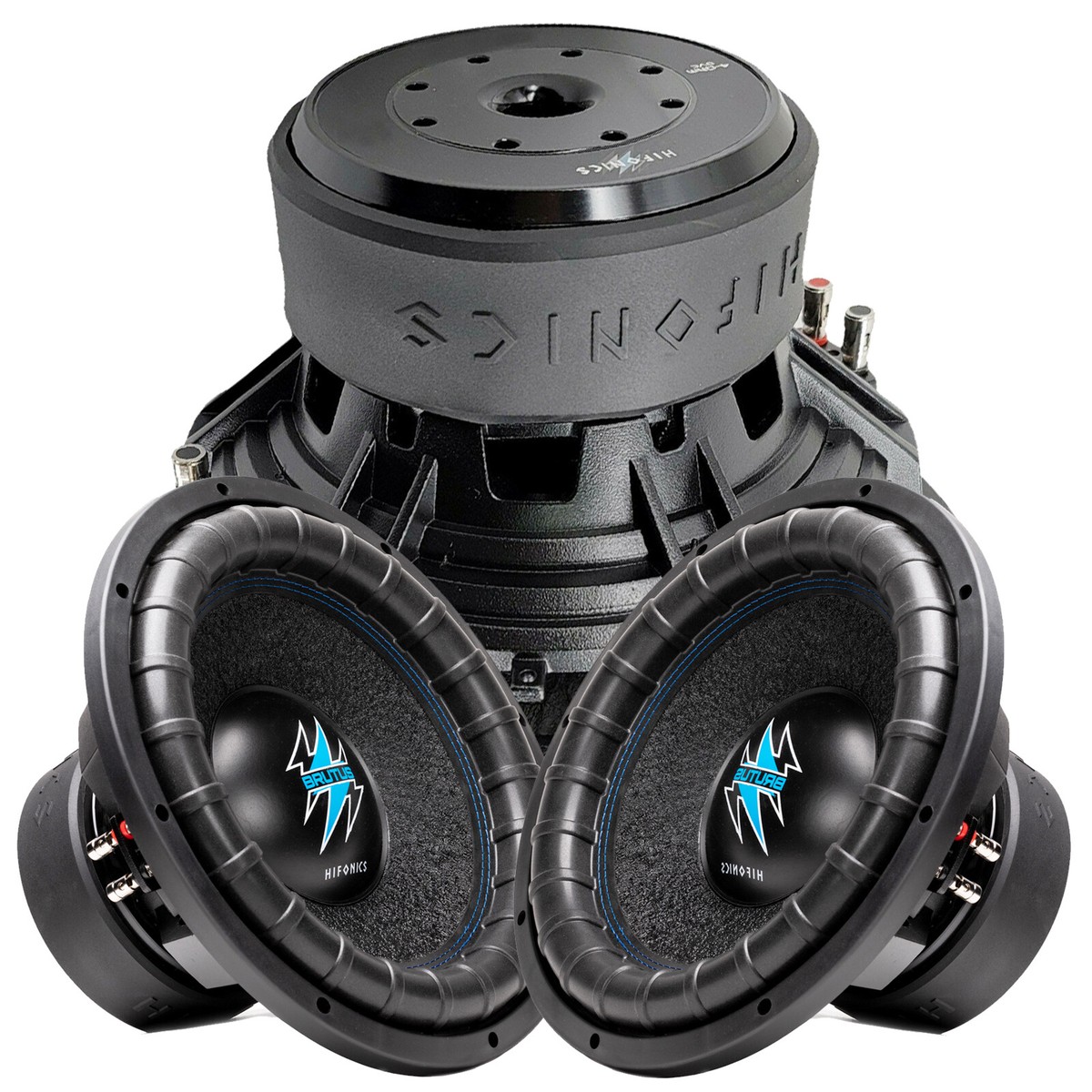 2x Hifonics BRW15D4 6000 Watts 15 Inch BRUTUS Car Audio Dual 4