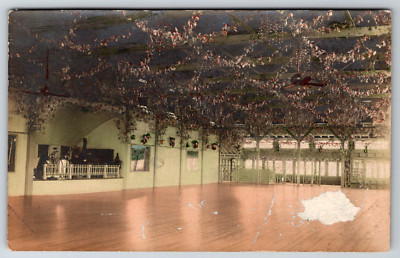 RPPC Ballroom Dance Hall Unknown Unidentified Location c1910s Postcard