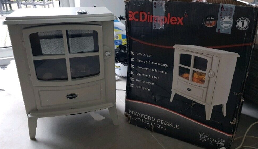 DIMPLEX BRAYFORD PEBBLE ELECTRIC STOVE FIRE | eBay