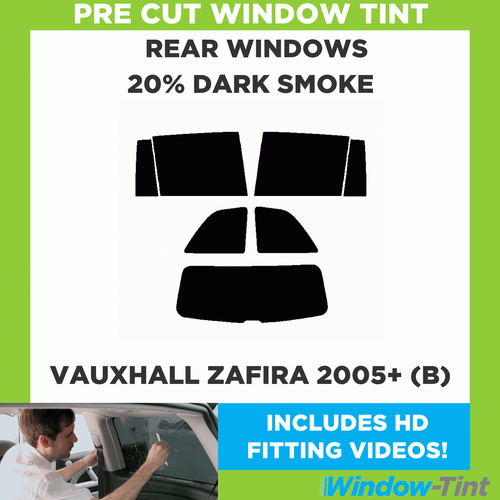 Pre Cut Car Window Tint Kit for Vauxhall Zafira 2005+ (B) Rear Windows Opel - Picture 2 of 10